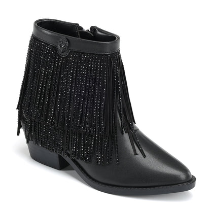 Fringe Boot - Big Kids Black