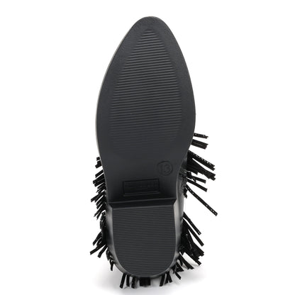 Fringe Boot - Big Kids Black