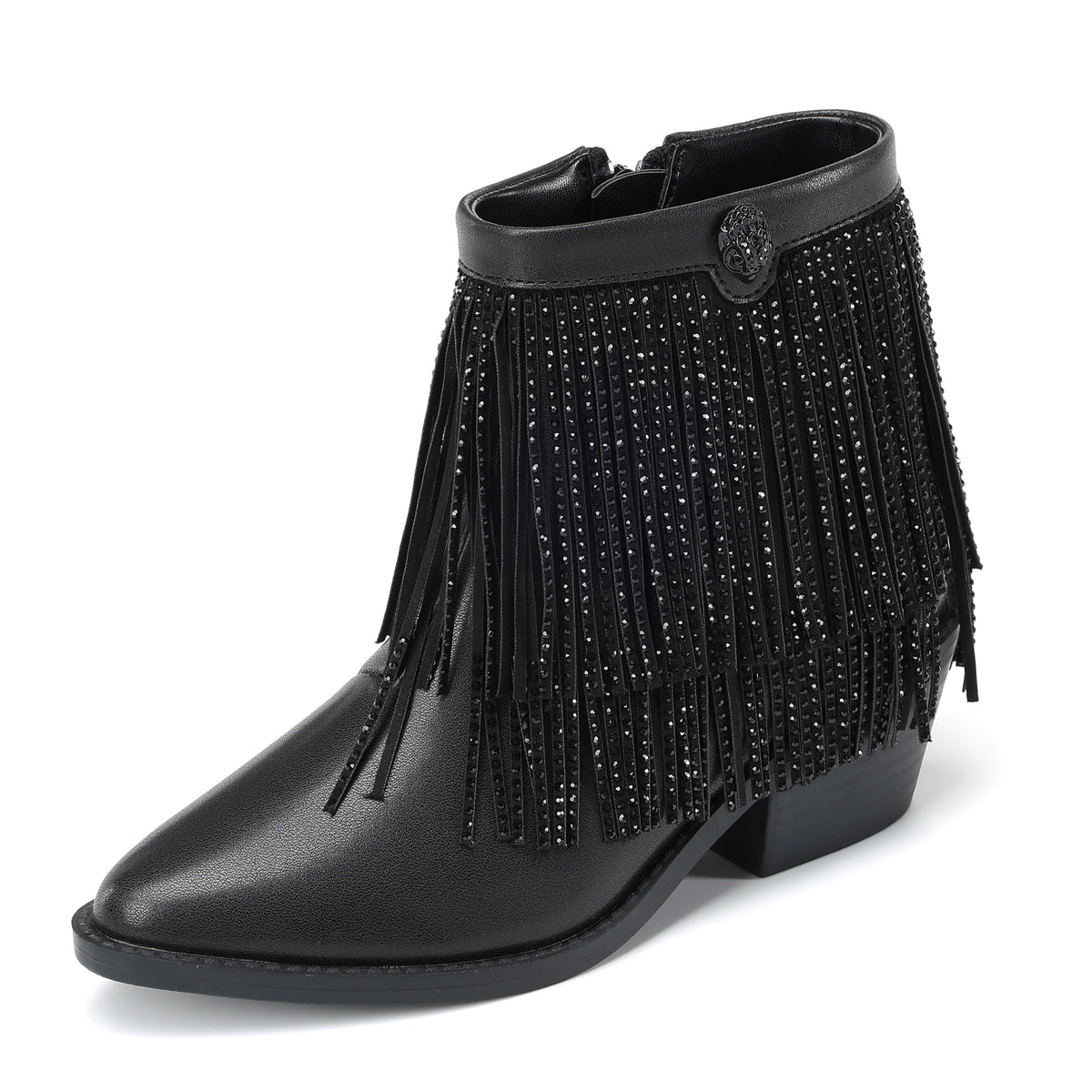 Fringe Boot - Big Kids Black