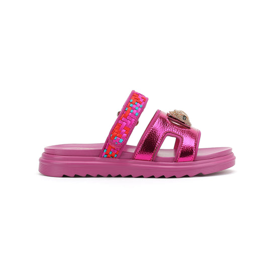 Kensington Cutout Mule Sandal  - Big Kid Purple Red
