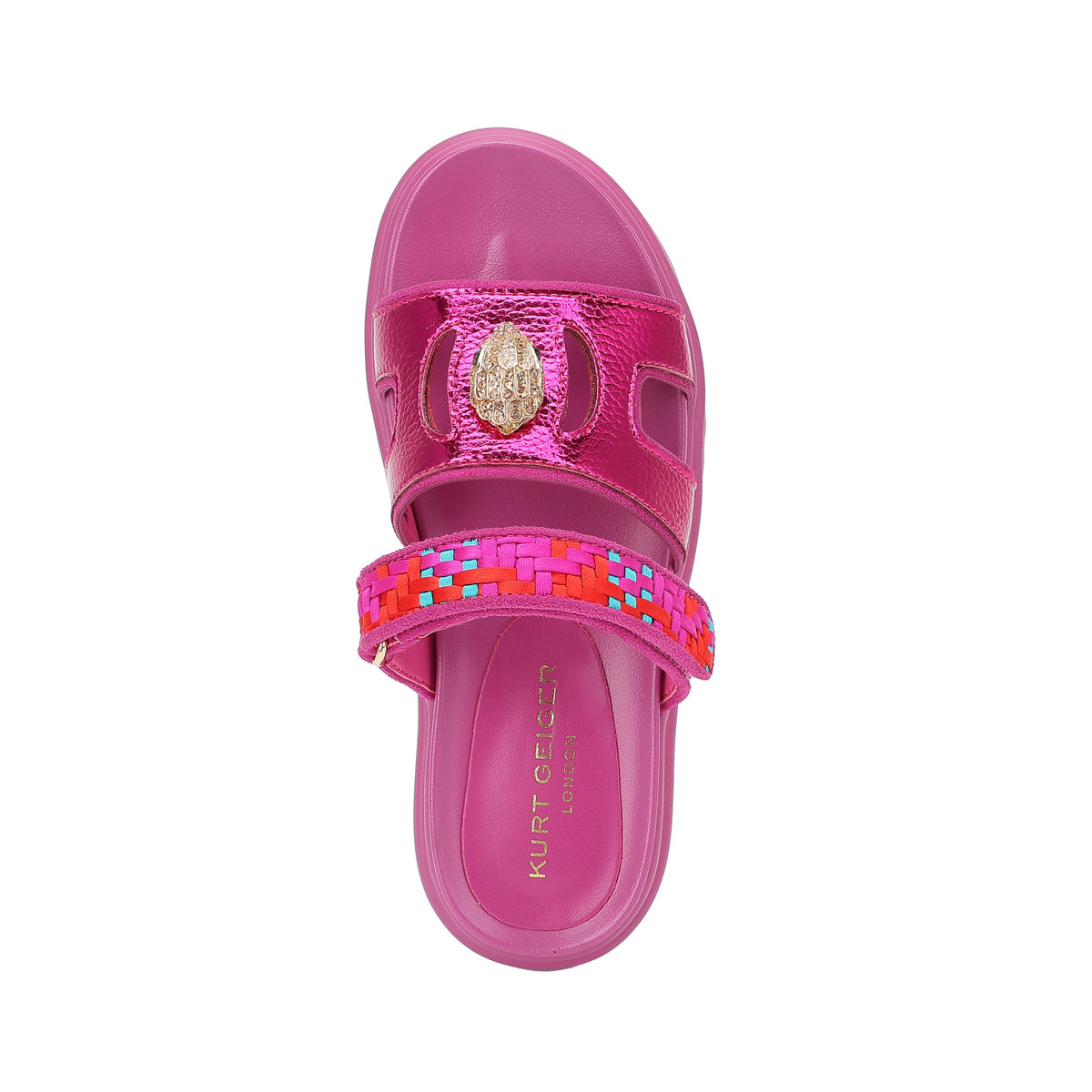 Kensington Cutout Mule Sandal  - Big Kid Purple Red