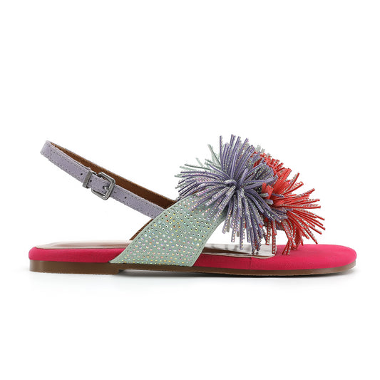 Mini Fringe Sandal - Big Kid Multi