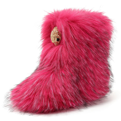 Mini Kensington Slipper Boot - Big Kids Pink