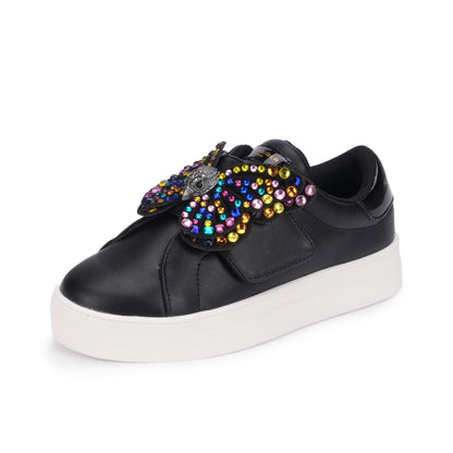 Mini Laney Butterfly Sneaker - Big Kid Black