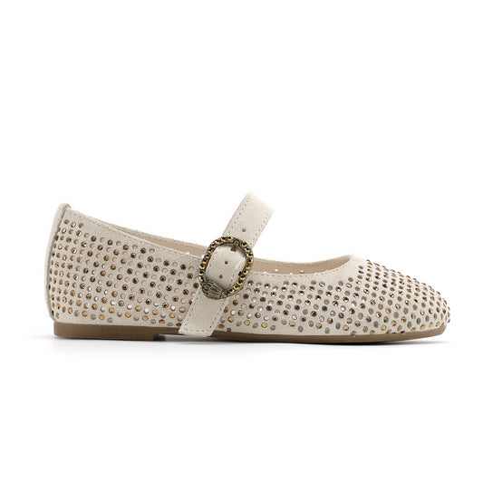 Mini Mayfair Ballet Flat  - Big Kid Bone