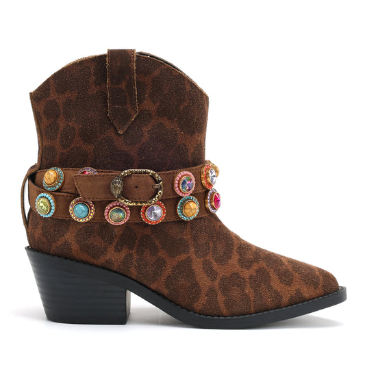 Mini Mayfair Western Boot - Big Kids Brown