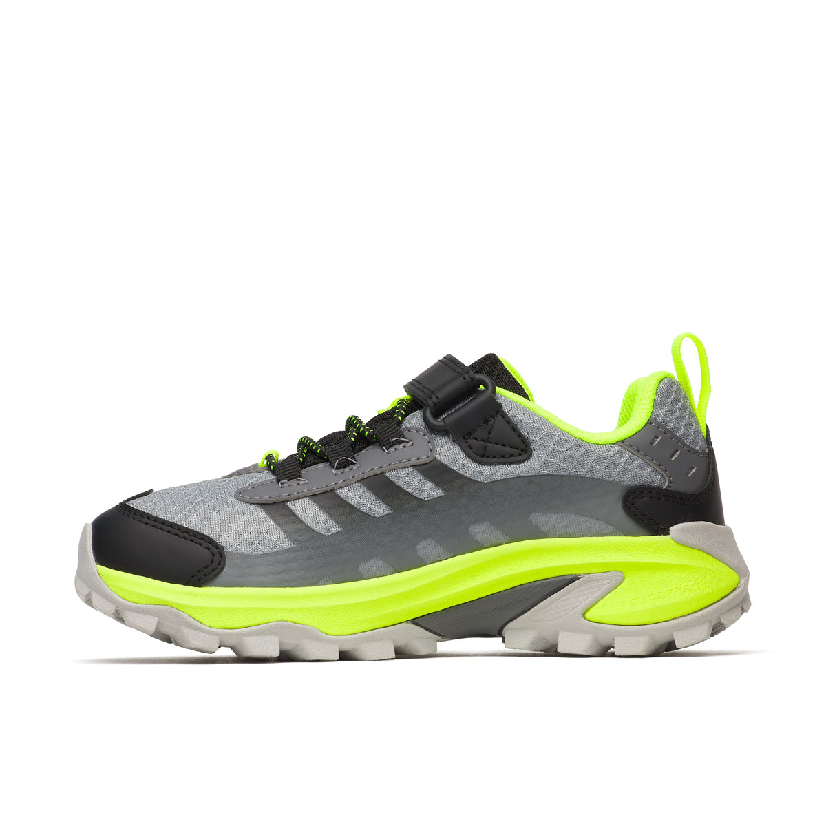 Moab Speed 2 Low A/C Waterproof Sneaker - Big Kid Grey/Black/Citron