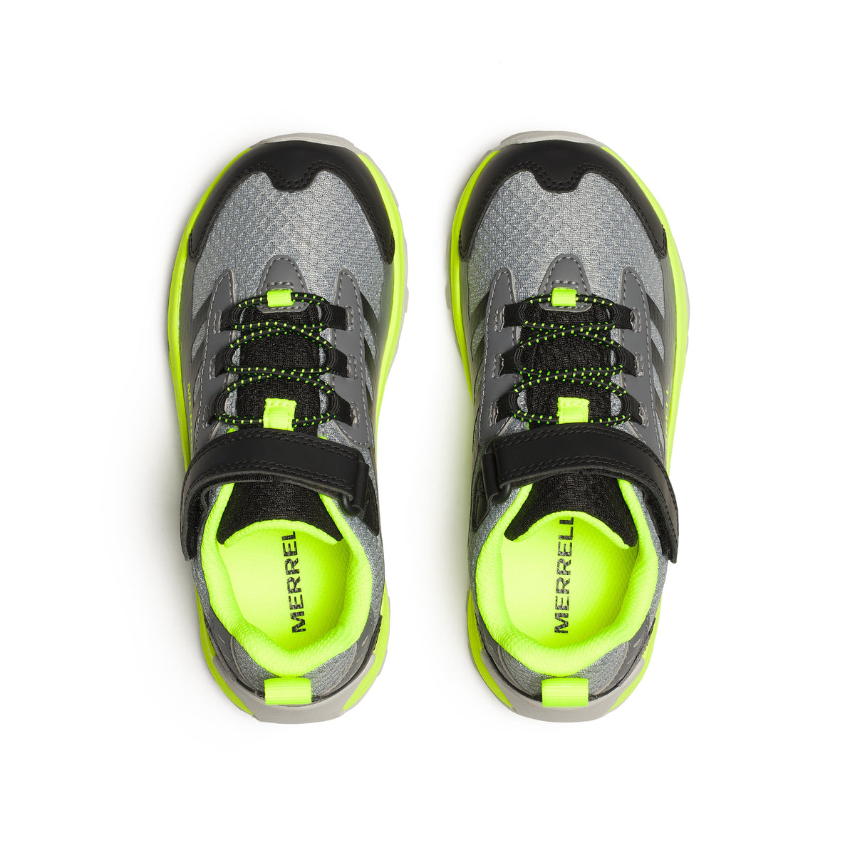 Moab Speed 2 Low A/C Waterproof Sneaker - Big Kid Grey/Black/Citron
