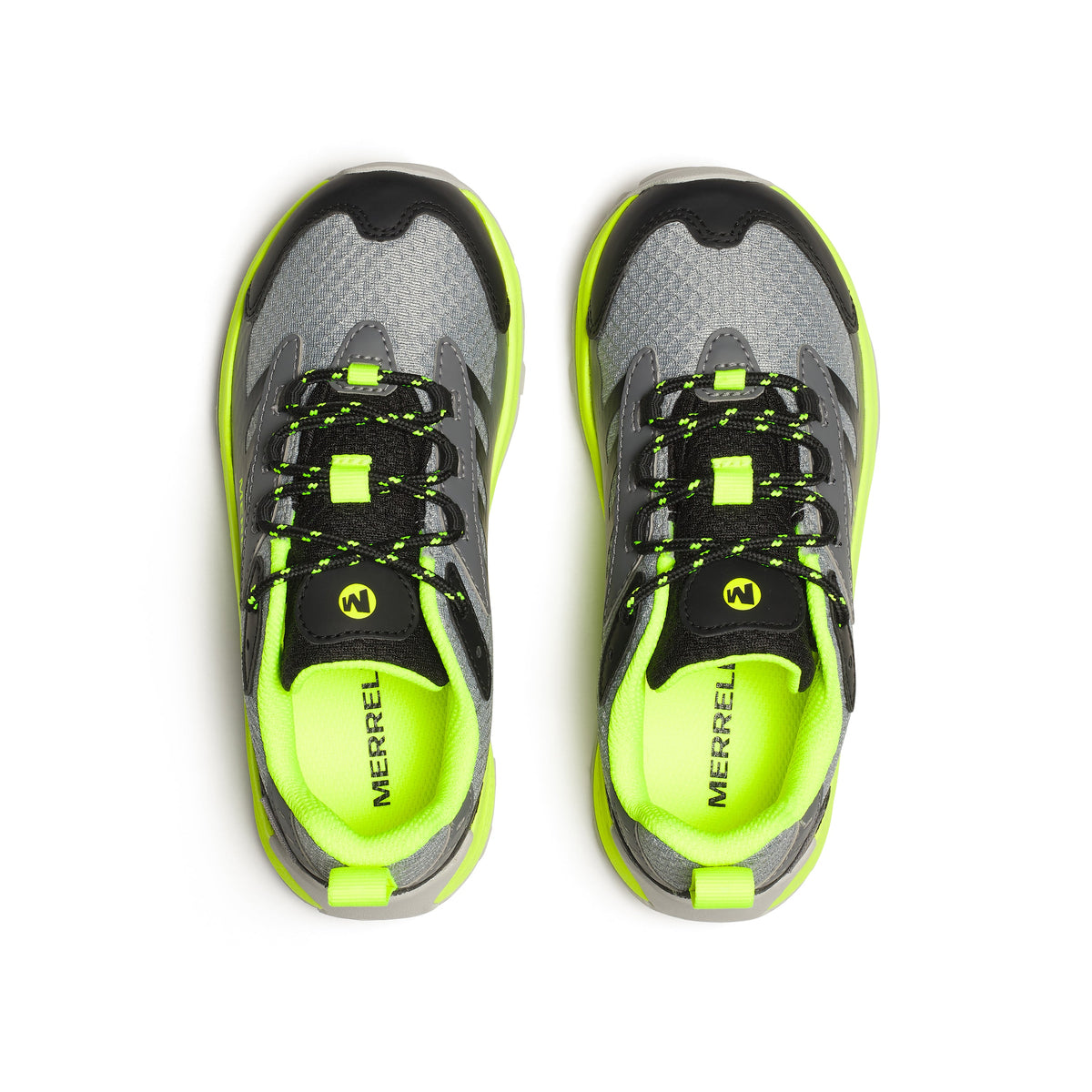Moab Speed 2 Low Waterproof Sneaker - Big Kid Grey/Black/Citron