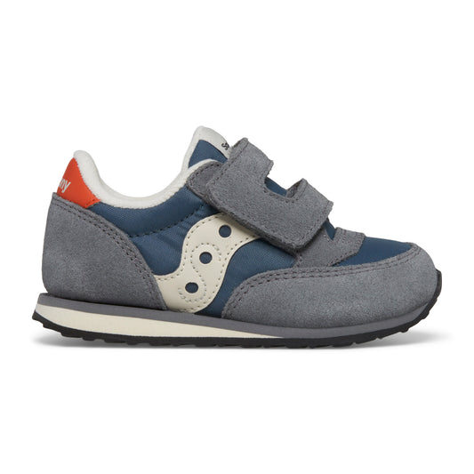 Jazz Hook & Loop Sneaker - Little Kid Grey/Blue/Orange