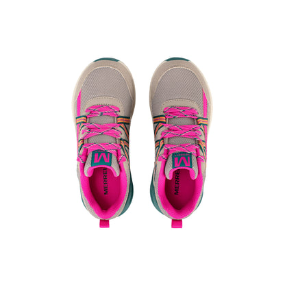 Copter Trek Sneaker - Big Kid Khaki Fuchsia