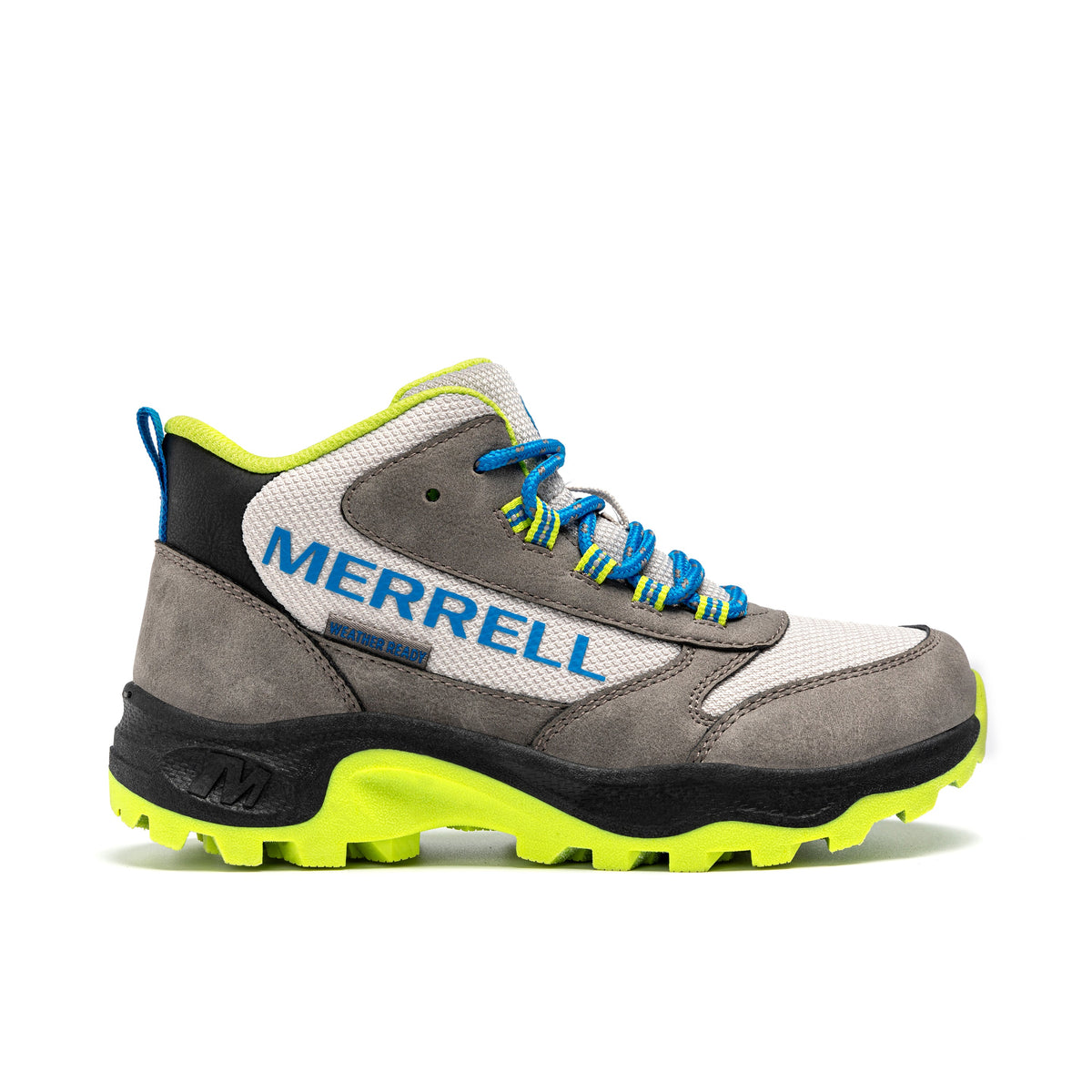 Stowe Mid Boot - Big Kid Grey/Lime