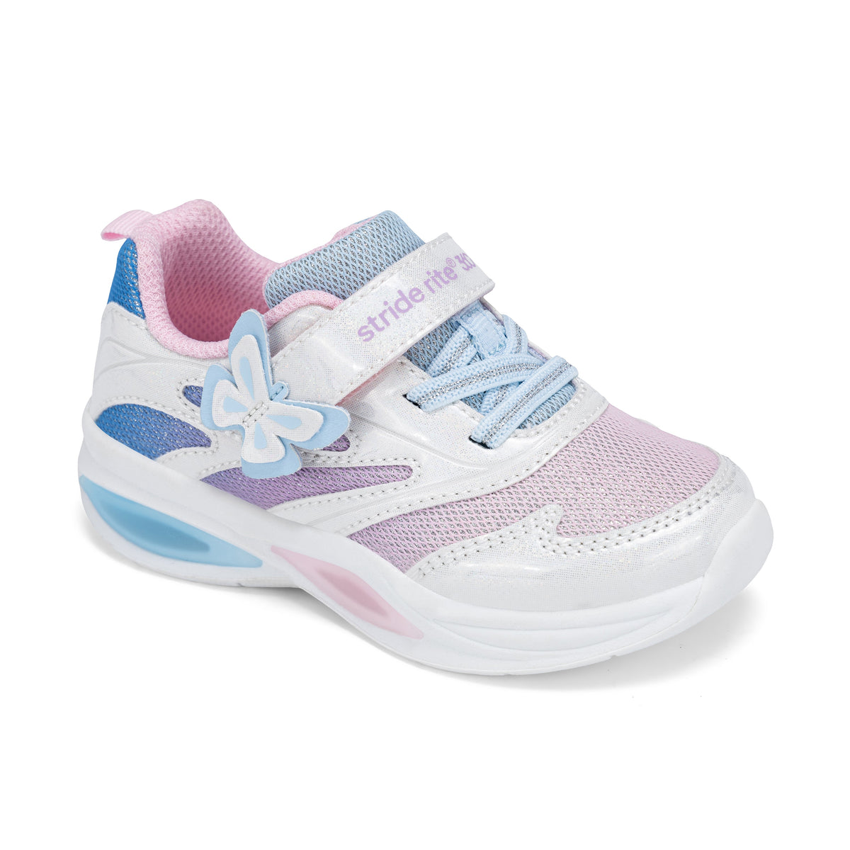 Aurora Lighted Sneaker - Big Kid White Multi