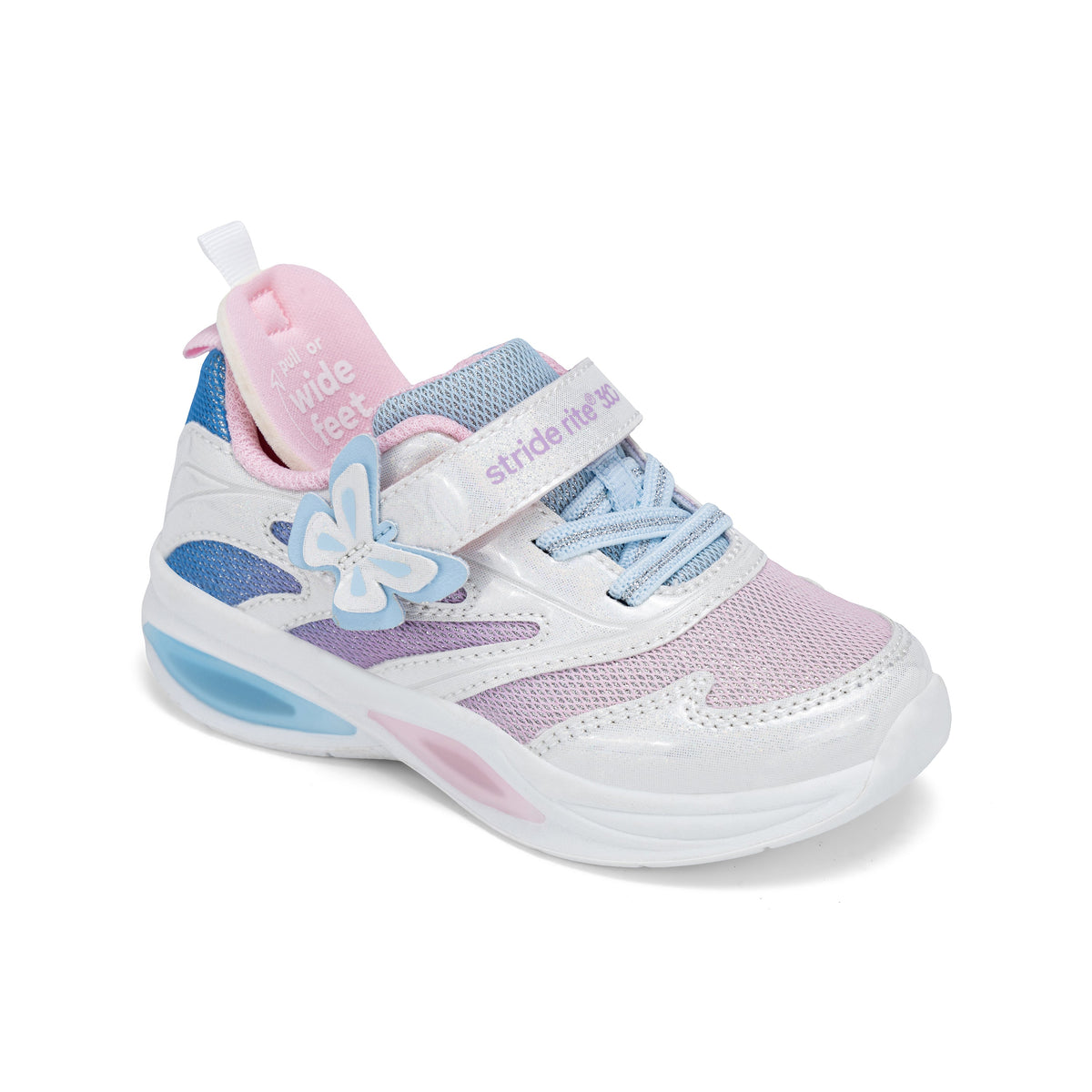 Aurora Lighted Sneaker - Big Kid White Multi