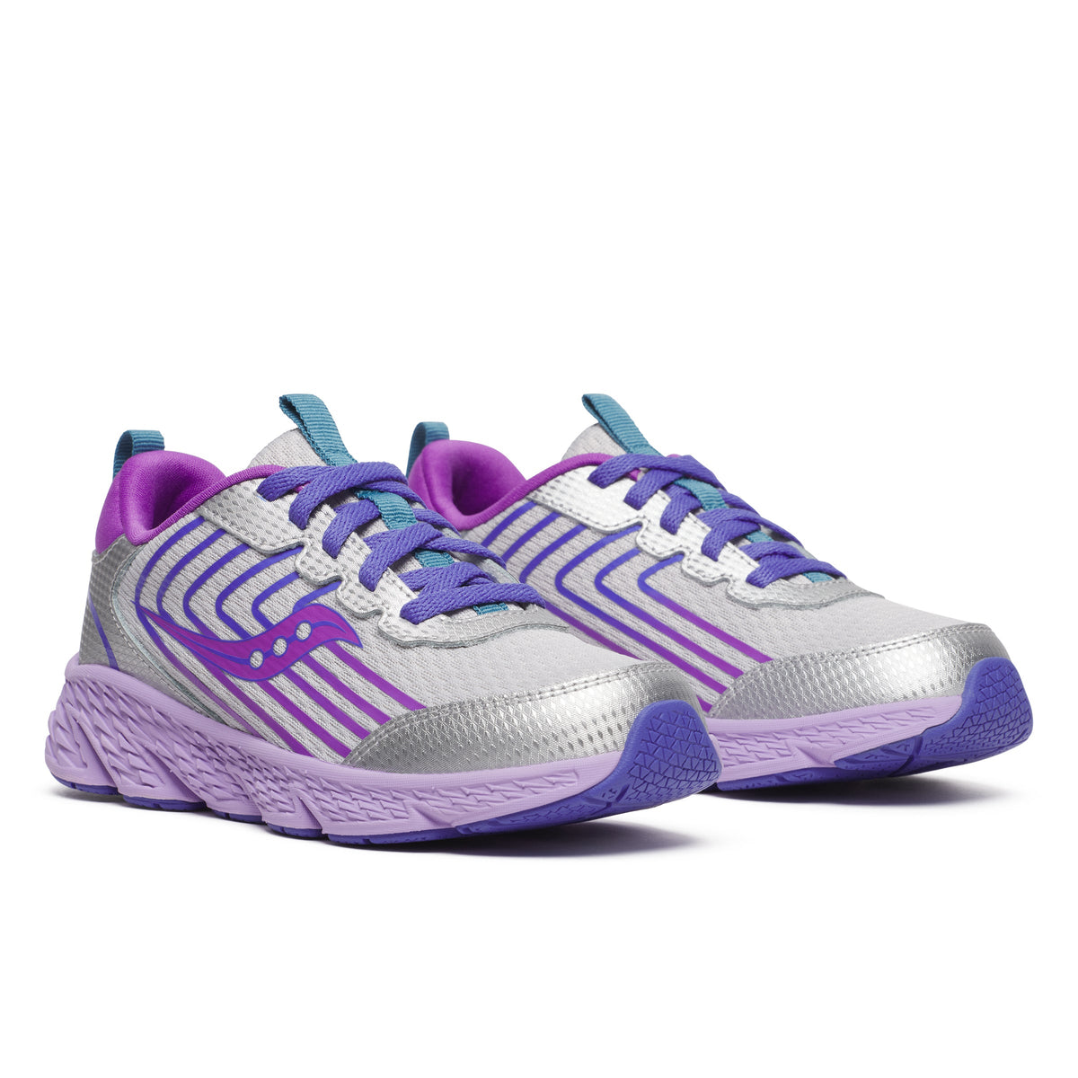 Wind 3.0 Sneaker - Big Kid Silver/Purple