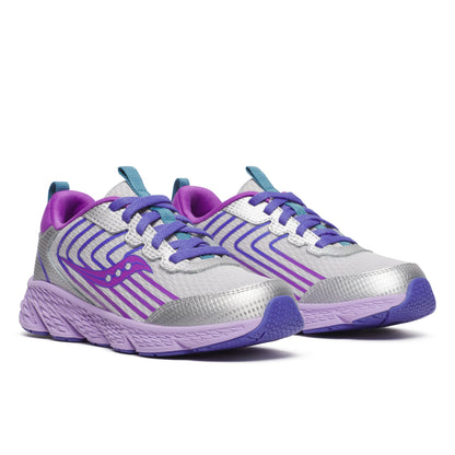 Wind 3.0 Sneaker - Big Kid Silver/Purple